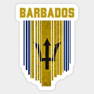 Barbados flag, barbadian flag Sticker